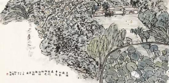 桐溪小蝉｜花家地-22｜100x50cm｜2015年