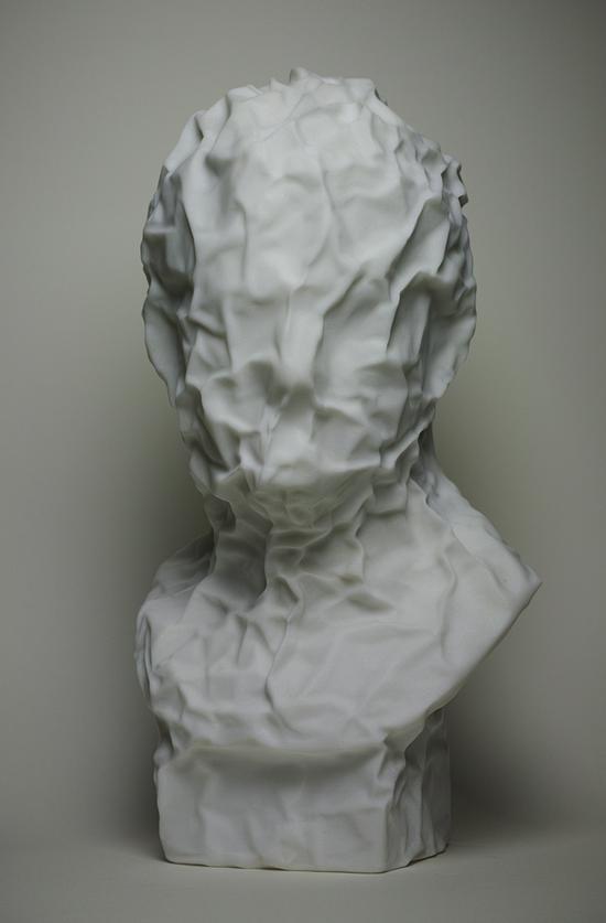 刘水洋《教具-阿格里巴》汉白玉 ，高60cm，2015年