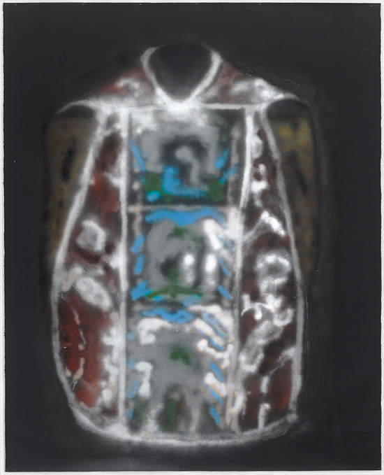 《裸体2》,2016,布面油画、喷雾,270 x 220厘米