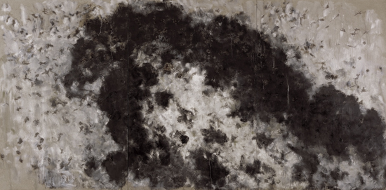 《不倒的鹰之二》, 2009, 布面油画, 300 x 600 cm
