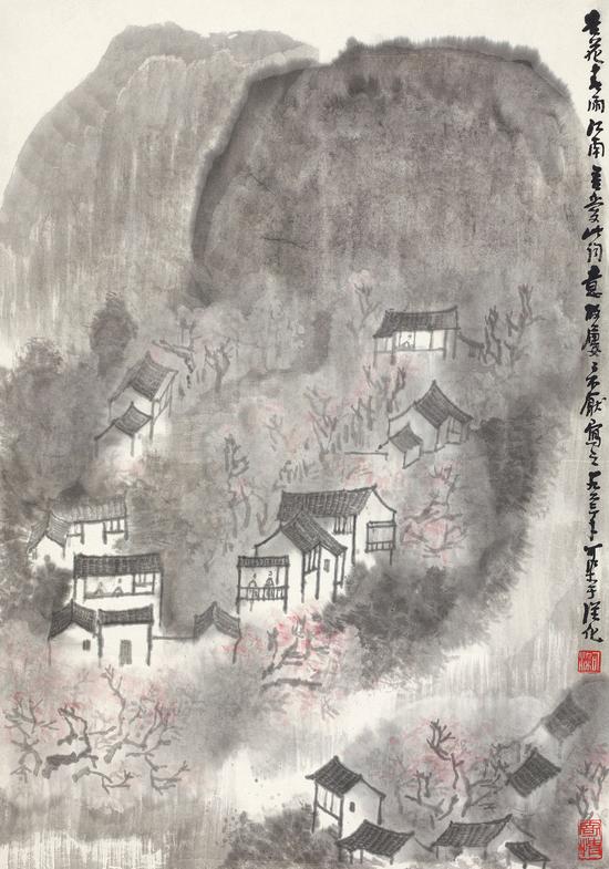 李可染 《杏花春秋雨江南》