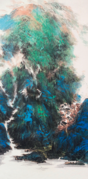 《秋色茶关》 252cm x 125cm