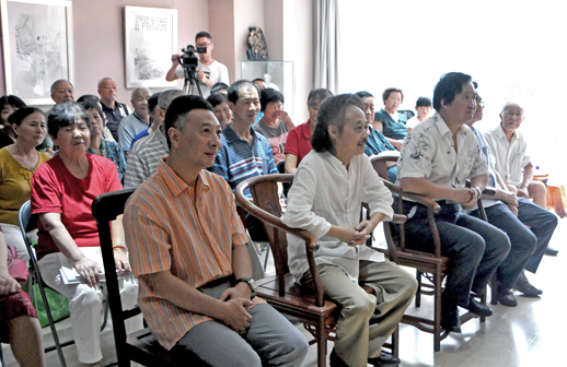 笔墨心象——陈国欢禅境作品走进南京社区展开幕式现场