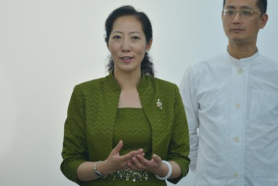 中央美术学院院长助理兼教务处处长王晓琳女士在开幕致辞