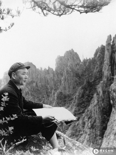 ���Ⱦ�ڻ�ɽд�� 1956��