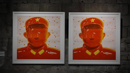 沈敬东   heroNo.12  Aluminum plate  prints  8080cm  2016
