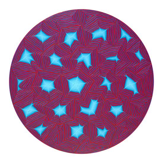 《京LJH1426》 2014年 布面丙烯布面丙烯Arcylic on canvas 直径60cm by 廖建华