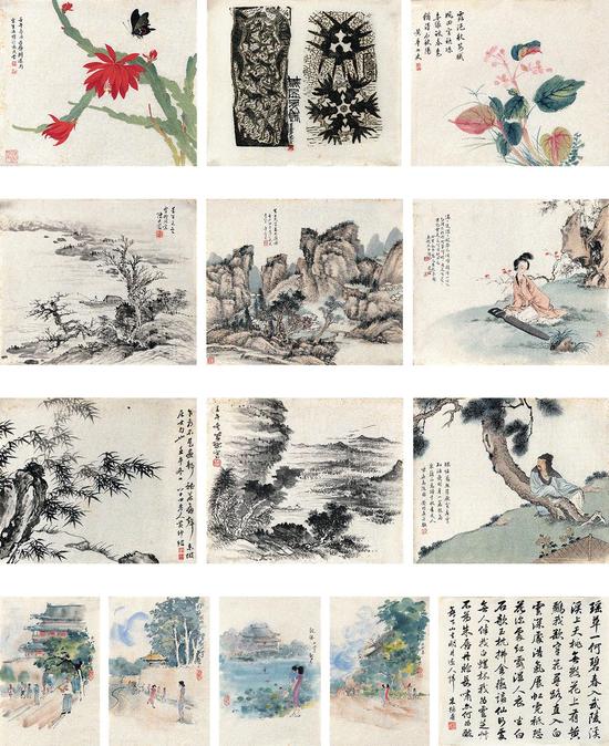 蒋兆和、刘凌沧、萧愻等十二家 花鸟·山水·人物·书法·木刻版画-2 RMB28-38万