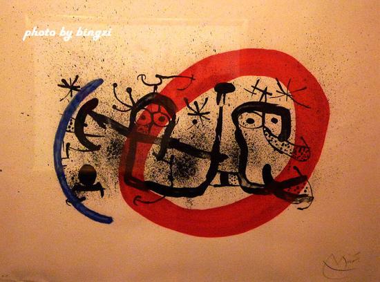 米罗与人展厅 圣拉萨罗和他的朋友们（1979       尺寸：500mm×381mm）