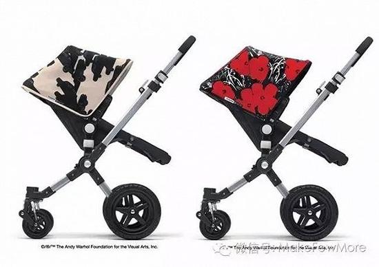 荷兰品牌Bugaboo与安迪·沃霍尔基金会合作推出的限量版婴儿车
