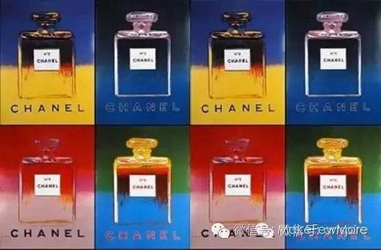 安迪·沃霍尔创作的chanel5号香水海报