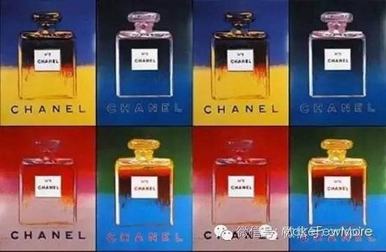 安迪·沃霍尔创作的CHANEL5号香水海报