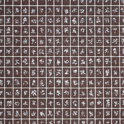 陈灵刚《传承》系列 100x100cmx2 布面综合材料