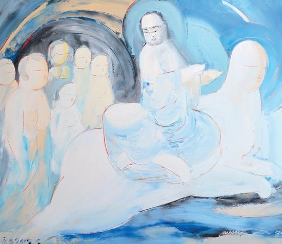 庞永杰《无题》布面油画，130×150cm，2015年