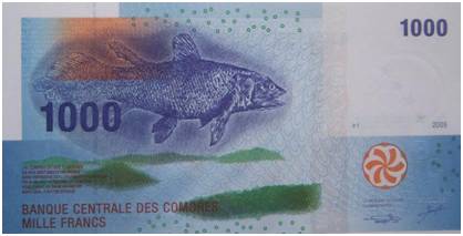 2007年世界最佳纸币：科摩罗1000法郎