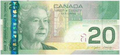2005年世界最佳纸币：加拿大20加元