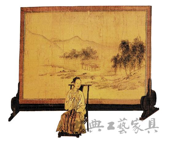 图2 南宋高宗书《女孝经图》中的屏风