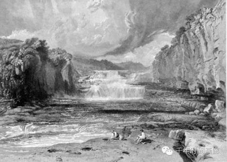 ▲Aysgarth Force ,J Scott
艾斯加斯瀑布,约克郡
1820年 泰特现代博物馆收藏
藏号:T04461