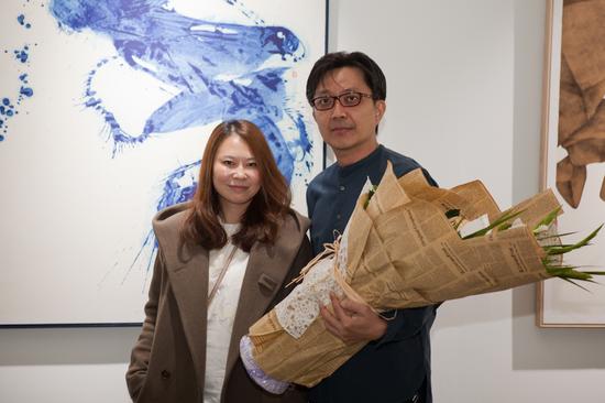艺术家郑木彰先生及艺术家Julie
