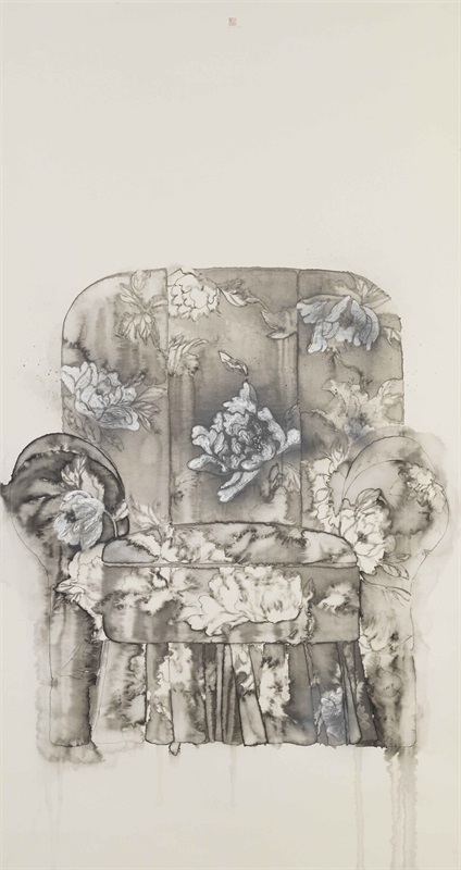 李婷婷 沙发 纸本水墨 Sofa Ink on rice paper 97x182cm 2012 