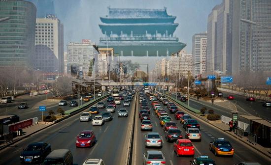 现在的朝阳门地区(图源 新京报 新浪新闻中心联合出品《城门变》,摄影 李飞)