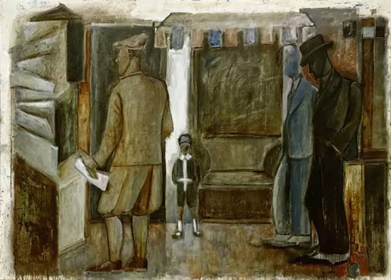 吕佩尔兹，《傍晚》，200x162，布面油画，1981