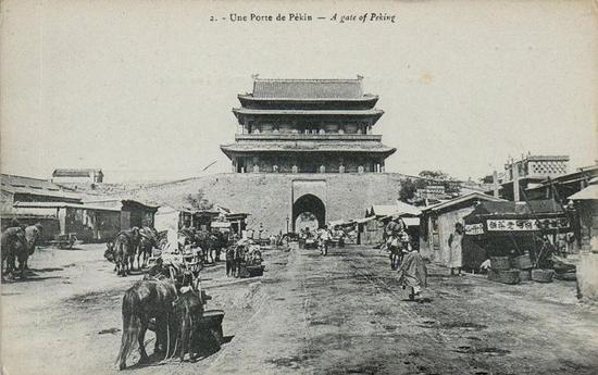 1901年明信片上的阜成门