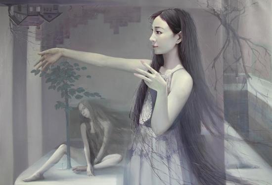 《我爱你》，油画，150X120cm