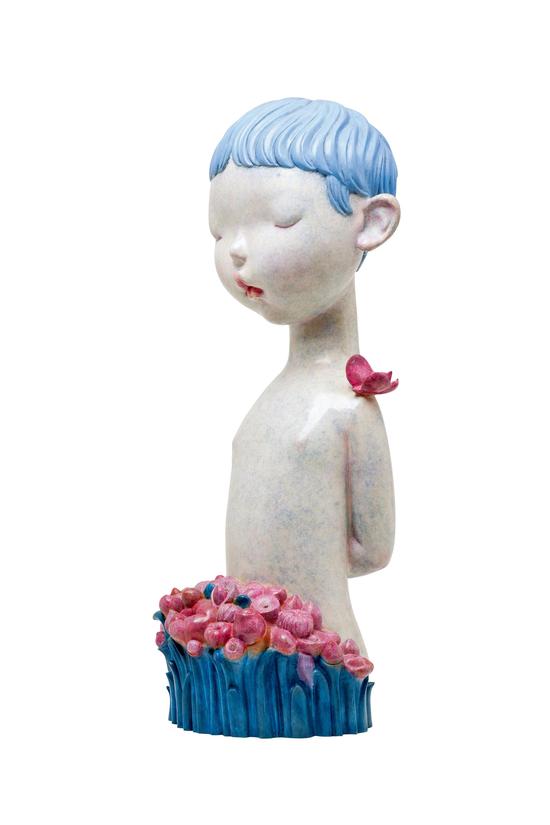 《花花少年》铸铜化学着色 35cm×37cm×90cm 2014 （2）