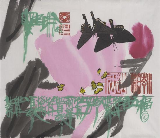 李宝瑞作品 北京牡丹一百亩69X59-2009