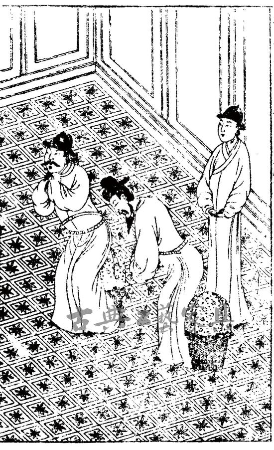 图4 《三祝记》 明 汪氏《环翠堂乐府》版画 。