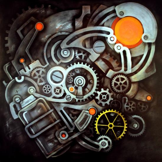 属于艺术的永动机:李季《齿轮屋》亮相上海艺博会_展览信息_新浪收藏_新浪网