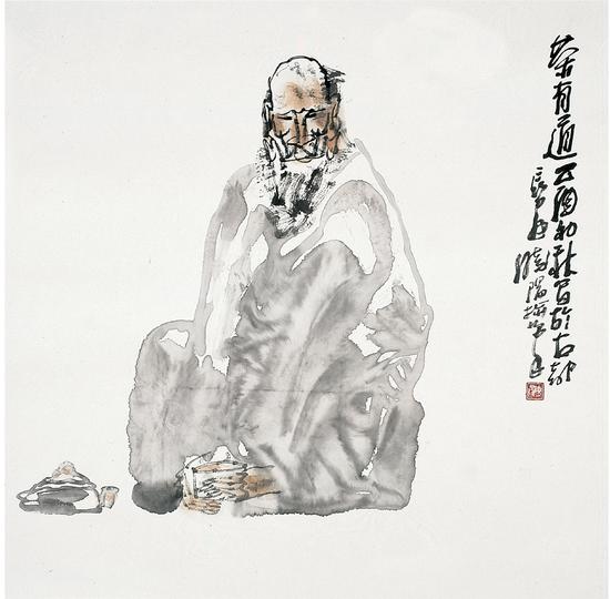 2《茶有道》68×68cm2007年