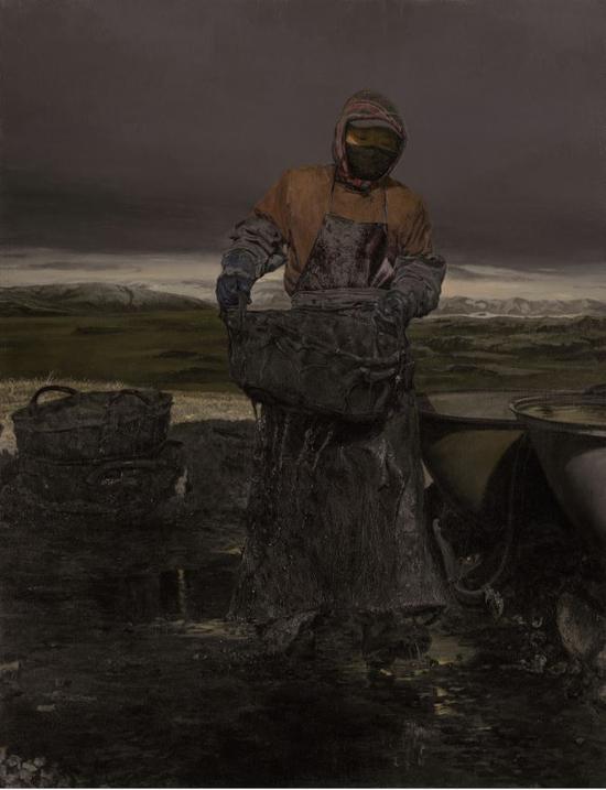 乌金淘客系列8 Ugyen Digger Series 8  180x140厘米 2012年布面油画(Oil on Canvas)
