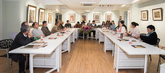 开幕日下午在西溪艺得美术馆举办的学术研讨会现场