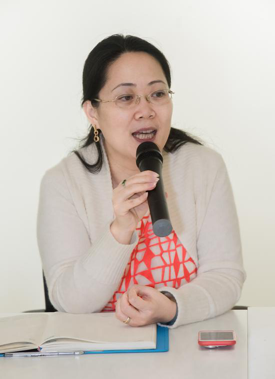 西溪艺得美术馆馆长刘颐静在研讨会现场发言