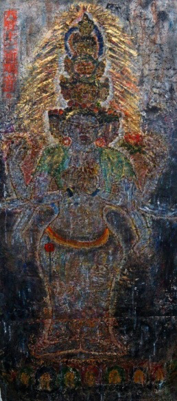 心灵佛光之三六  272*116cm  藏纸  2013年