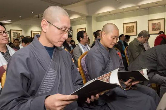 两位佛学博士——南天目山千佛寺主持妙空法师、宣云法师对臧跃军作品赞不绝口