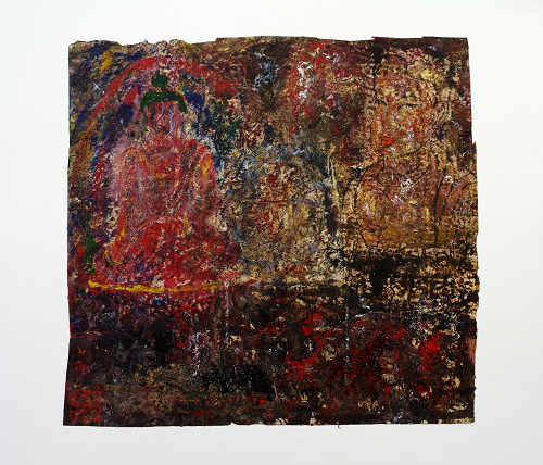 心灵佛光之一0三 35*33cm  藏纸  2012年