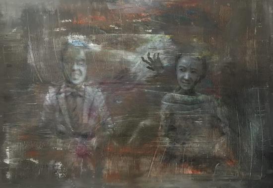 《两面性2》 布面油画 80cm×120cm