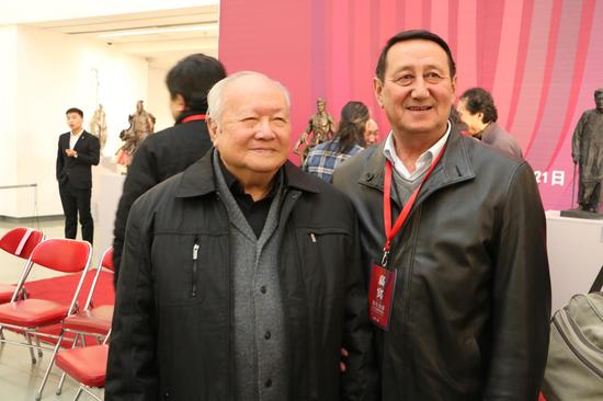 中国国家画院雕塑院院长钱绍武先生与嘉宾