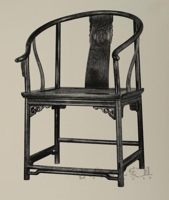 《中国花梨家具图考》收录 黄花梨圈椅