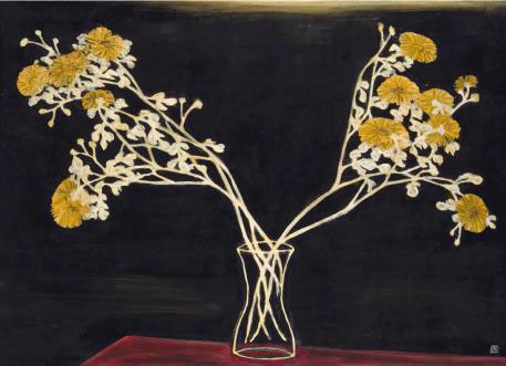 常玉 （1901 -1966）《瓶菊》
