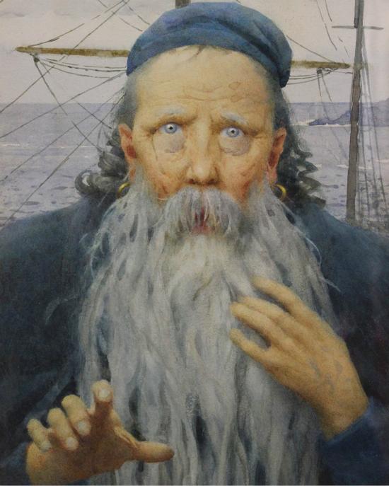 　　托马斯·库珀·戈奇（Thomas Cooper Gotch）的《It Is an Ancient Mariner》（1925年） 图片来源：私人收藏