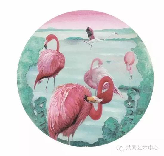 陈蕾《失乐园一》60cmx60cm  布面丙烯  2015