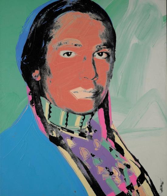 安迪·沃霍尔，《美国印第安人》（1976）。图片：Courtesy Sotheby's