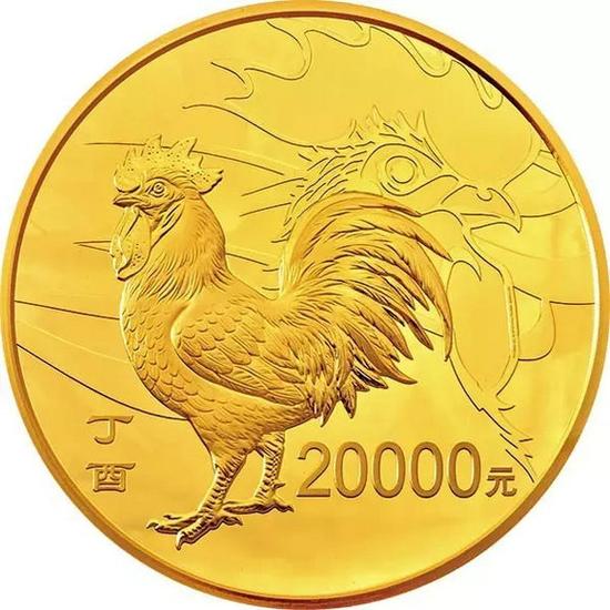 2公斤圆形精制金质纪念币背面图案