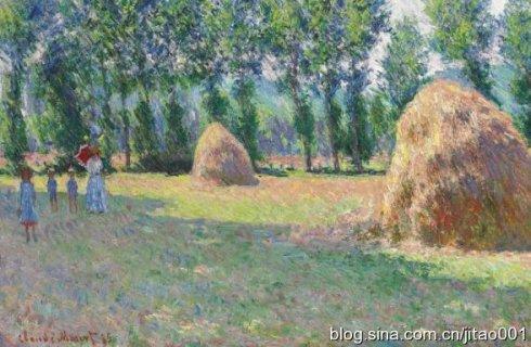 2015年莫奈的《吉维尼干草堆》拍出1640.5万美元