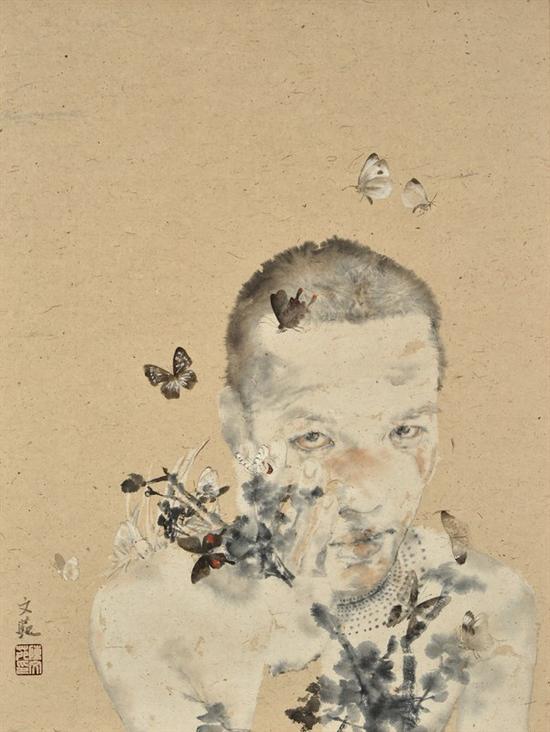 陈文苑 《殇01》  纸本水墨 74.5x56cm 2014