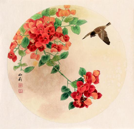夏日 33×33cm 纸本设色 2015